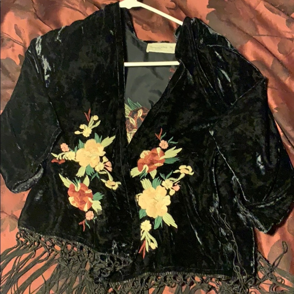 Kimono flower jacket